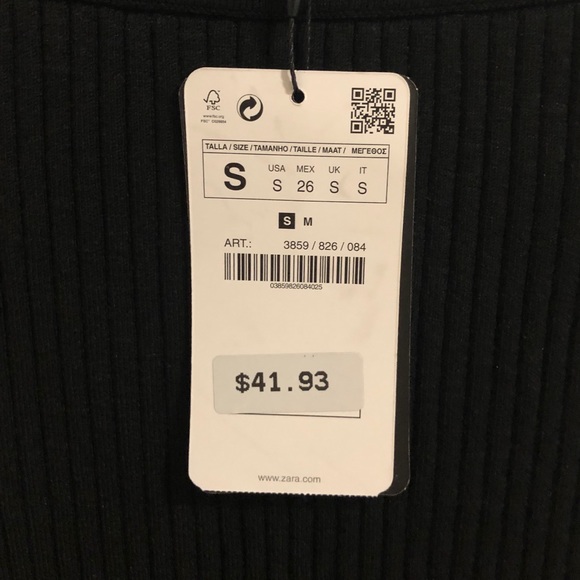 Zara Knit Midi Skirt with Stripes - Picture 2 of 2